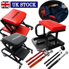 Z/U Type Foldable Creeper Trolley Stool & 3Pcs Telescopic Magnetic Pick Up Tool