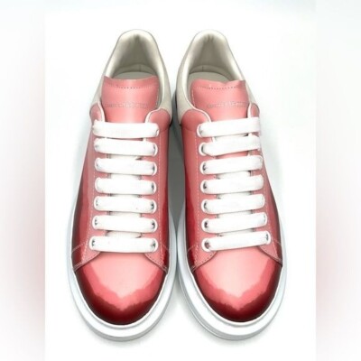 Alexander McQueen Oversized Dip-Dye Leather Sneakers | eBay