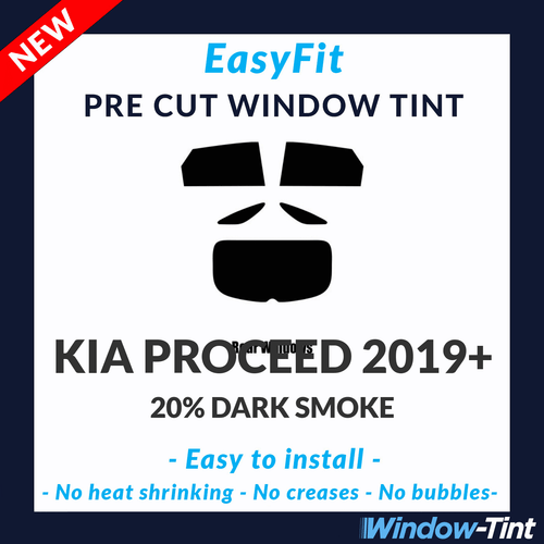 EasyFit Static Pre Cut Window Tint For Kia ProCeed 2019 20% Dark Rear - Picture 1 of 3