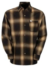 CALTOP BROWN OMBRE  SHIRT OLD SCHOOL OG  LOWRIDER CHICANO BIKER FLANNEL 
