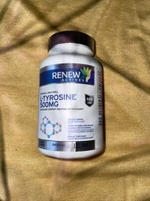 L-Tyrosine Antioxidant Supplement 500mg, 120 Caps. Exp:07/26