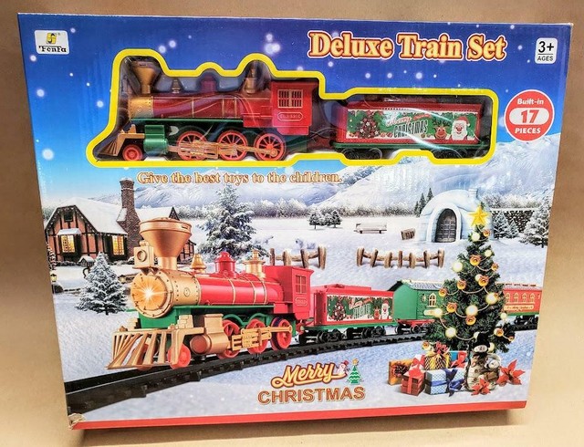 merry christmas train set