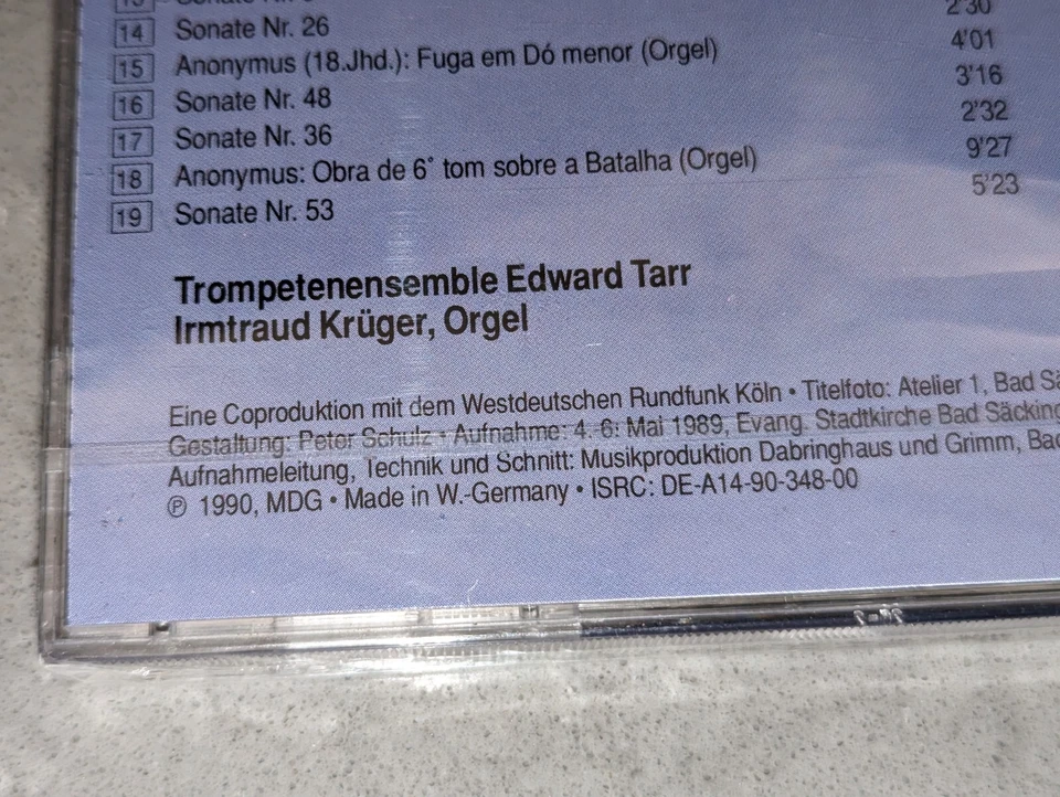 *NEW/SEALED* The Silver Trumpets of Lisbon and Lusitonian Organ Music CD Kruger - Image 3 of 4