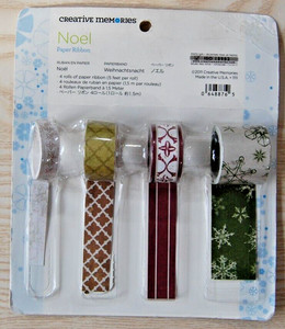 Creative Memories -  Noel Paper Ribbon  - Retired NLA