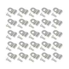 3/16" Stainless Steel Brake Line Clamp & Screw Street Rod Truck Dune Buggy 50X