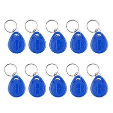 10pcs RFID 125KHz Access Token Keychain for Door Entry Control Reader FOB Tag