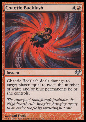 Magic the Gathering MTG Chaotic Backlash (49) Eventide   LP
