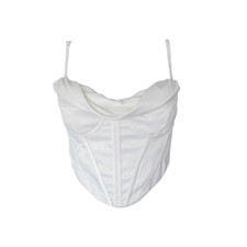 coquette satin corset top