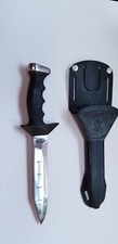 Vintage Scubapro Divers Dive Knife Tool with Sheath Made in Japan.