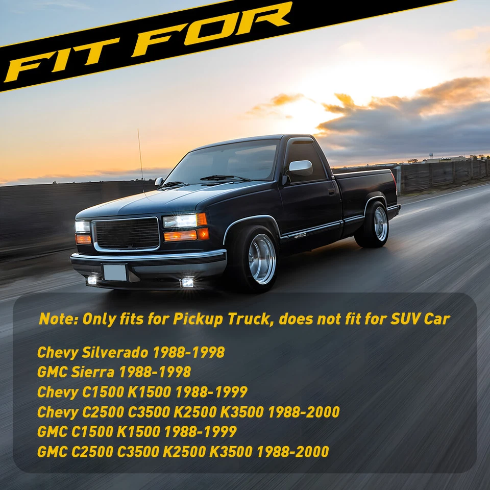 3X Silverado para Chevy 1988-1998 interior mapa claro luz domo Len cubierta carcasa Foto 2 de 4