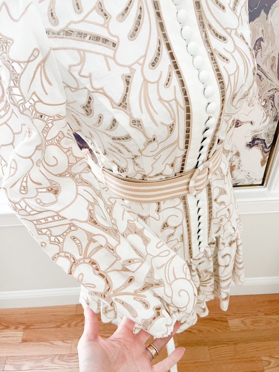 Zimmermann Edie Embroidered Lace Mini Dress | eBay Zimmermann Edie Embroidered Lace Mini Dress | eBay