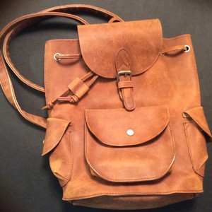 mossimo leather backpack