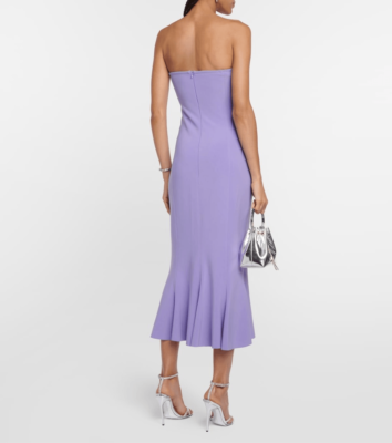 norma kamali corset dress Norma Kamali Corset Dress To Midcalf in Lilac