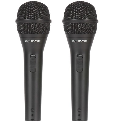Peavey PVi 2 (2 Pack) High Quality Dynamic Cardioid Wired Microphones