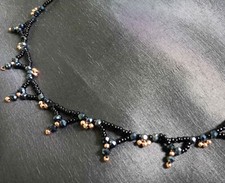 Beaded Victorian / Western choker - hand made in the USA.