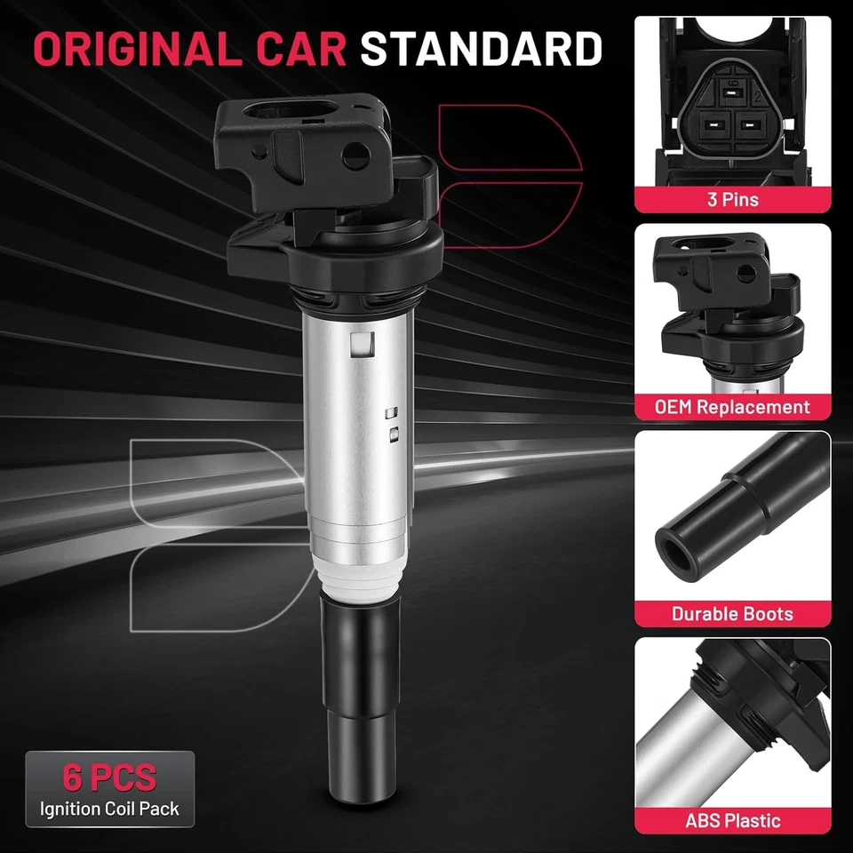Set Of 6X Ignition Bobinas Pack for BMW 228i 320i 328i 428i 528i 535i UF592 Foto 2 de 4