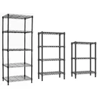 3/4/5 Tier Metal Wire Rack Free Standing Shelving Adjustable Heavy Duty Storage