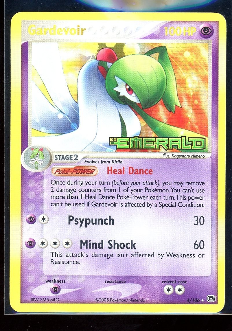 Gardevoir 4/106 EX Emerald Pokemon Card Reverse Holo Foil Rare Near Mint 4/106