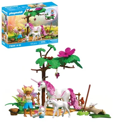 Playmobil Magic Unicorns Casa de hadas con unicornio dorado y establo Con - Photo 1/4