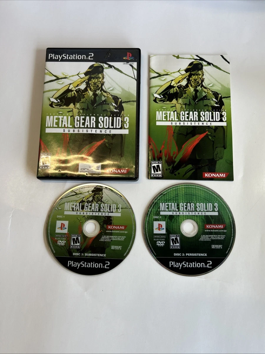 Prix de Metal Gear Solid 3 Subsistence [Limited Edition] sur Playstation 2 | Comparer les Prix en Loose, Complet, Neuf