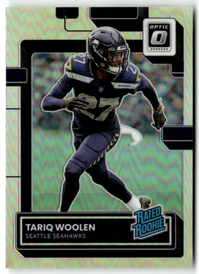Panini Donruss Optic NFL 2022 No. 298 Tariq Woolen Rated Rookie Silver Prizm