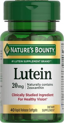 Nature s Bounty Lutein 20mg 40 Softgels   Eye & Vision Health Support Supplement