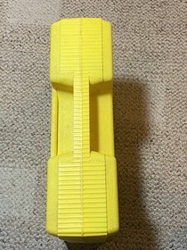 Lot Vintage K'NEX Yellow Box Hard KNEX Carrying Case  filled with pieces parts