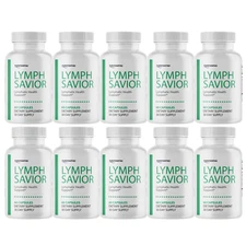 Lymph Savior Supplement Capsules for Lymphatic Health Support - 10 Bottles
