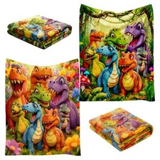 Dinosaur Blanket Breathable Sheets Dinosaur Blanket For Girl Room Summer Winter