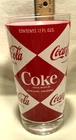 Vintage 12oz Harlequin Diamond pattern Coca Cola glass 1960s