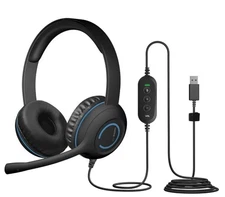 Cyber Acoustics AC 5008 USB Headset Padded Earcups Adjustable Microphone.....177