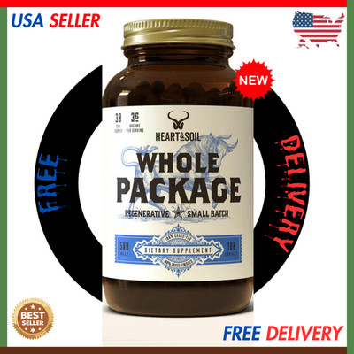 Heart And Soil Whole Package Male Performance Supplement 180 Capsules Grass Fed