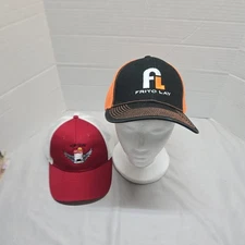 Vintage Frito Lay Baseball Hats Adj Snapback Mesh Trucker Lot Of 2 Collectable 
