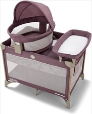 Graco Pack n Play Travel Dome Lux Playard, Bassinet, Changer, Color Amelia, NEW