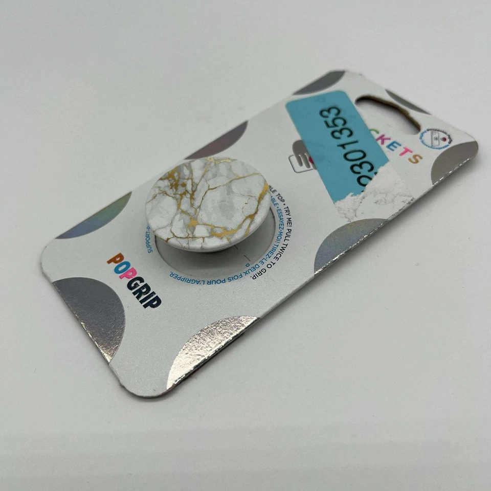Empuñadura para teléfono celular PopSocket dorada Lutz mármol POPGRIP PopSockets tapa intercambiable - nueva Foto 4 de 4