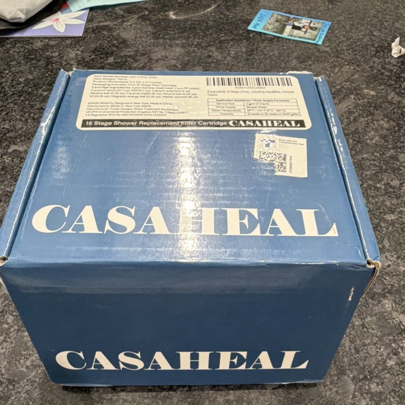 CASAHEAL 15 Stage Universal Shower Head Filter Replacement Cartridge