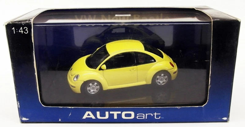 Coche modelo Autoart escala 1/43 59733 - VW nuevo escarabajo - amarillo Foto 4 de 4