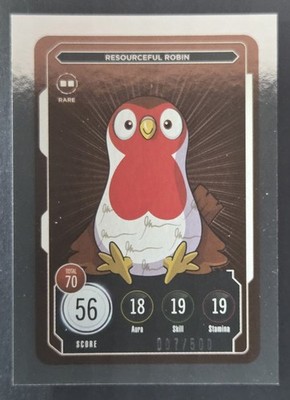Veefriends RESOURCEFUL ROBIN Series 2 Compete & Collect Rare #007/500 Zerocool
