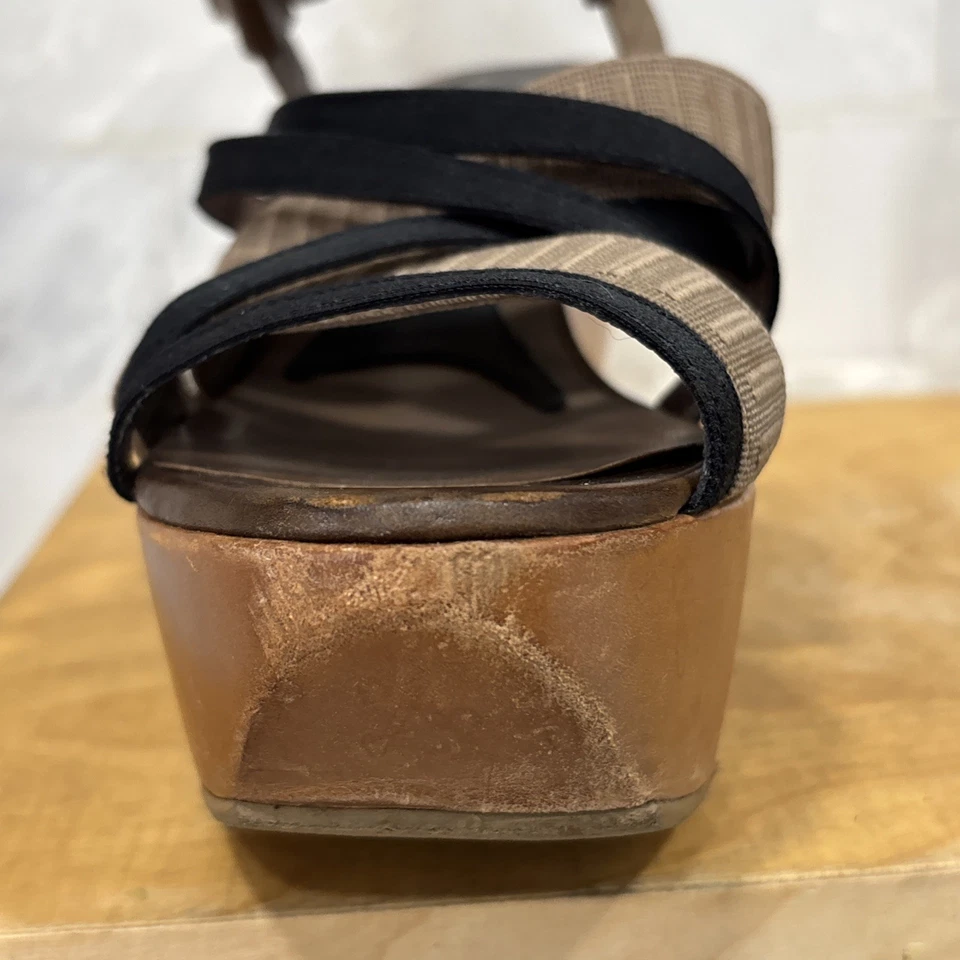 Marni Y2K 厚底楔形高跟凉鞋适合女式美国 8 码 — 第 3/4 张图片