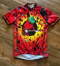 New Women's Size M Bicycle Jersey Chili Pepper Theme Made in the USA
