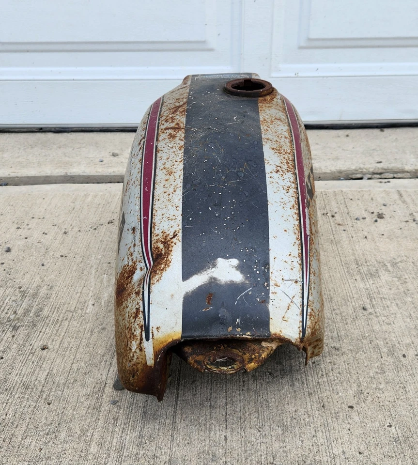Tanque de combustível vintage 1970 Honda XL 250 motor esporte gasolina sem tampa - Imagem 4 de 4