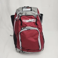 Baseball Softball Coaching Backpack Bat Bag "No Errors" MAROON - New w/ Tags
