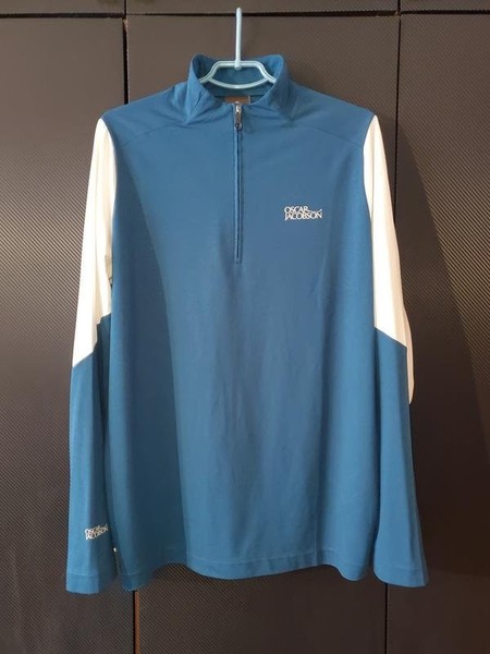 Men Oscar Jacobson Long Sleeve Mint Polyester 42 /