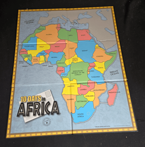 10 Days In Africa Game Of Making Connections Strategy Board Game Out Of The Box - Picture 3 of 4