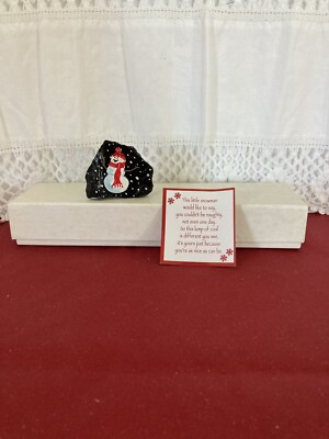A Lump of Coal Hand Painted 4 A Nice Person Make someone feel special w/gift box