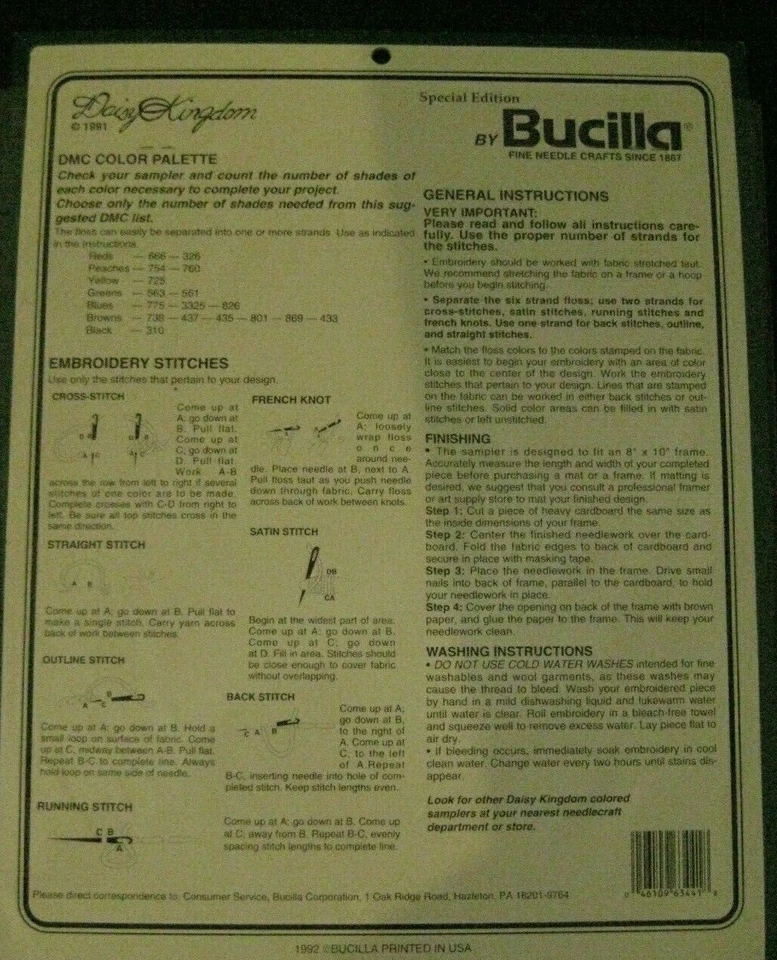 Cross Stitch Sampler Daisy Kingdom: T'was The Night Before Christmas 63451 NUEVO Foto 3 de 4