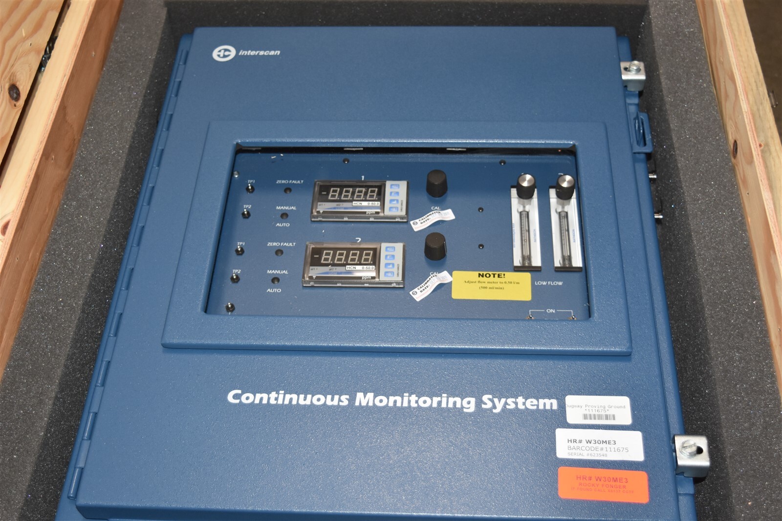 Interscan LD217 Two Point Continuous Gas Monitoring System HCN