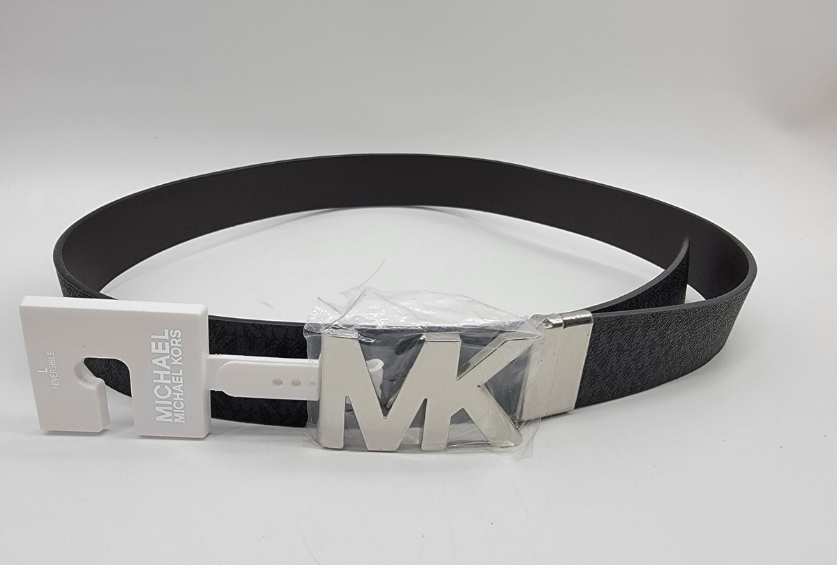 Michael Kors Signature Women's Large Reversible Belt Black Brown