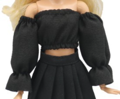 Clothes For 11.5" Doll Crop Top Shorts For 1/6 Dollhouse Doll Clothing 1:6 - Picture 6 of 30