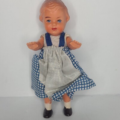 Vintage German Edi Erich Dittmann Celluloid Doll Jointed 40s/50s